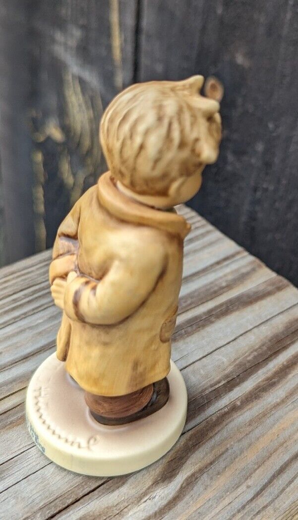 Goebel Hummel Figurine TMK8 #845 Too Shy To Sing - MIB - COA - 4" tall.