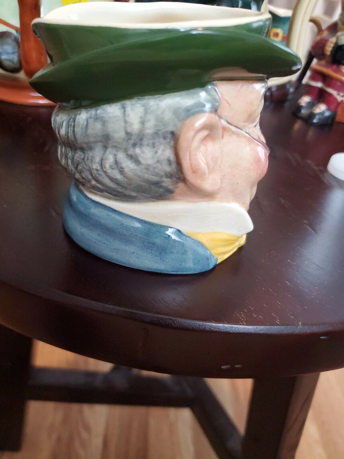 Vintage Hand Painted Staffordshire MR PICKWICK TOBY JUG MUG made in England