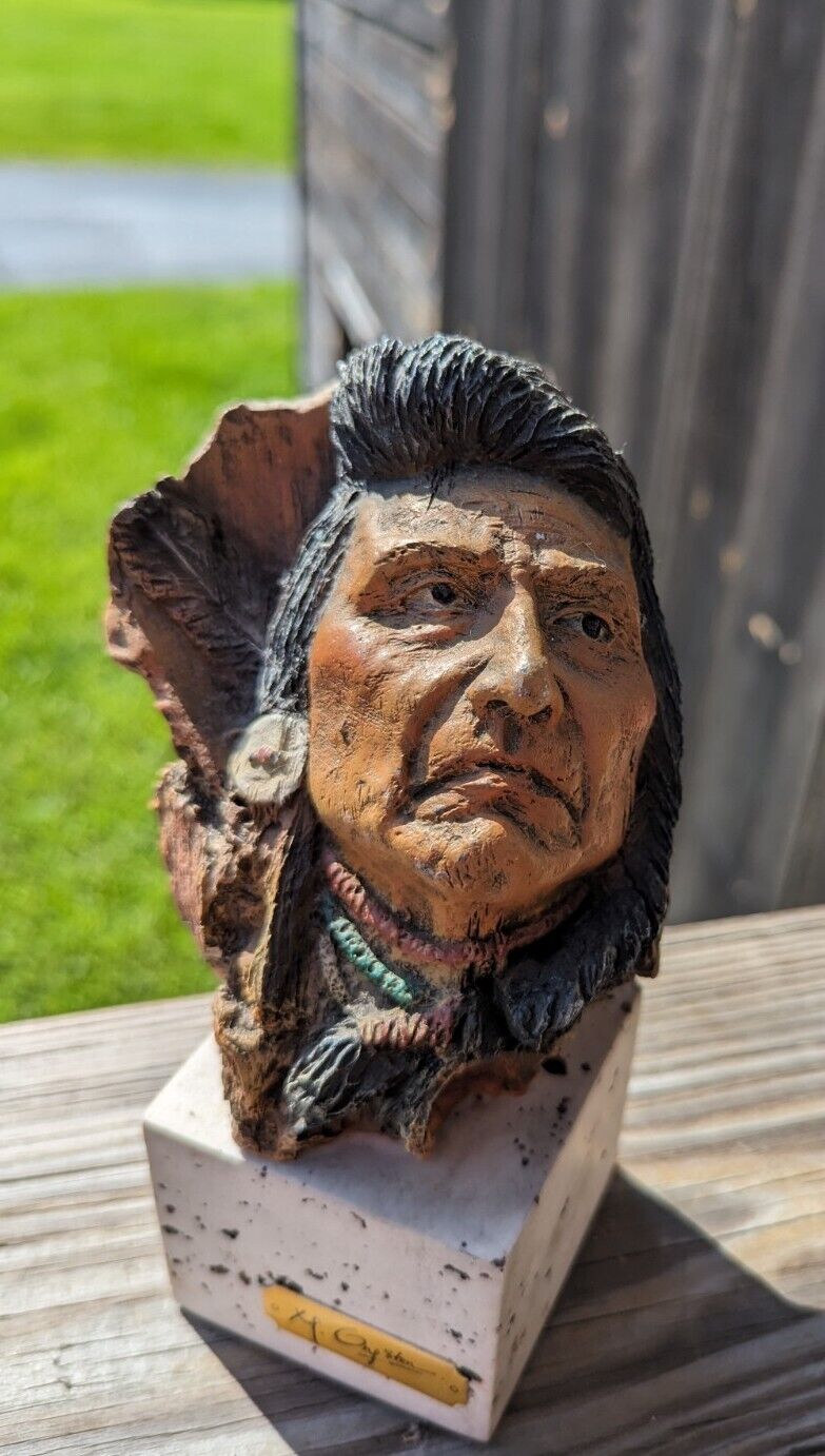 Hinmation Yalatkit Chief Joseph 1832-1904 head bust Native American