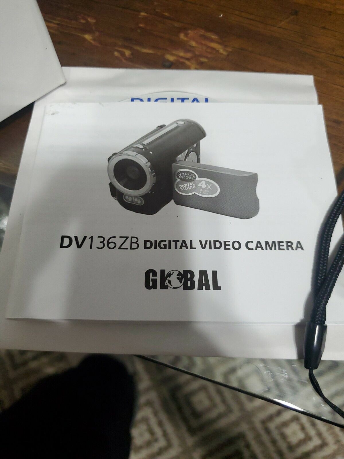 GLOBAL DV 136 Z B MINI DIGITAL VIDEO CAMERA 3.1 MP 4X DIGITAL ZOOM