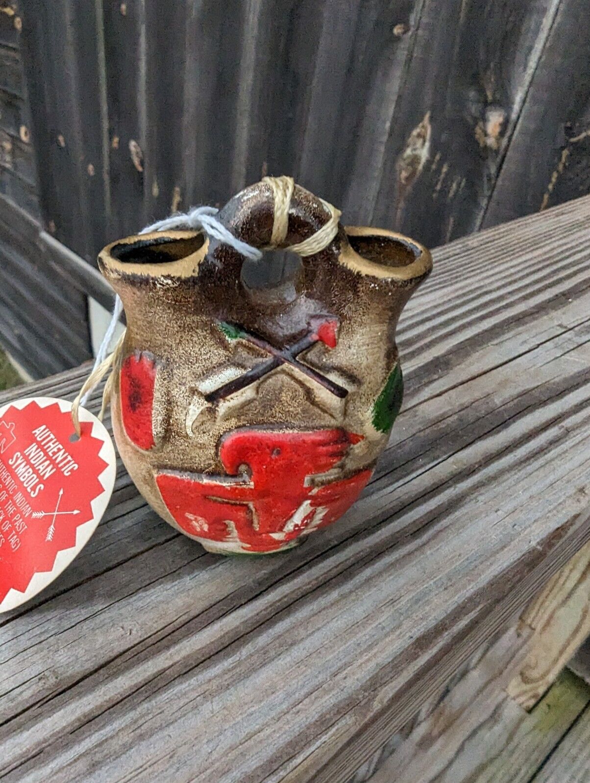 Vintage Native American Style Wedding Vase Made in Japan Lugene's