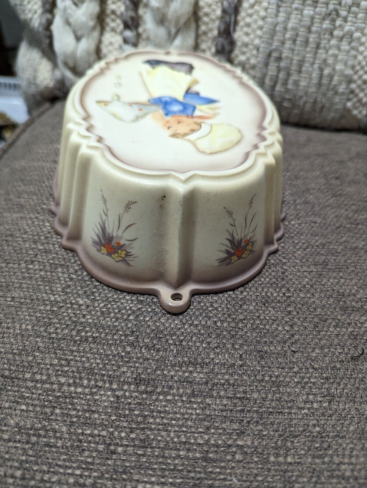 Hummel Chef Cake Baking Mold-Goebel Germany, Oval Wall Hanging-Vintage 1989