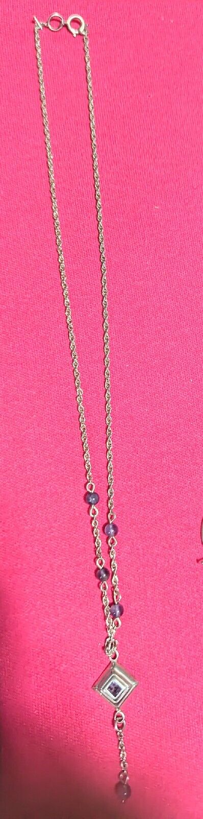 Vintage Sterling Silver 925 Necklace Marked
