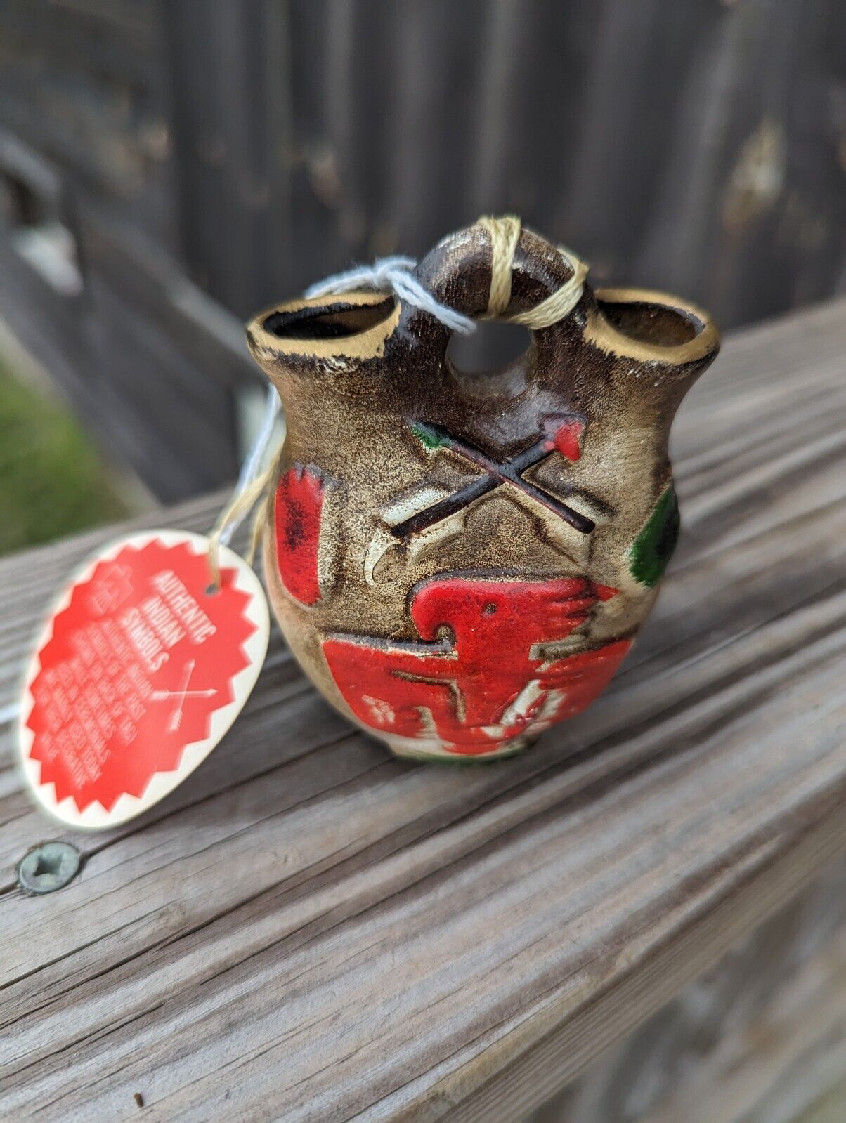 Vintage Native American Style Wedding Vase Made in Japan Lugene's