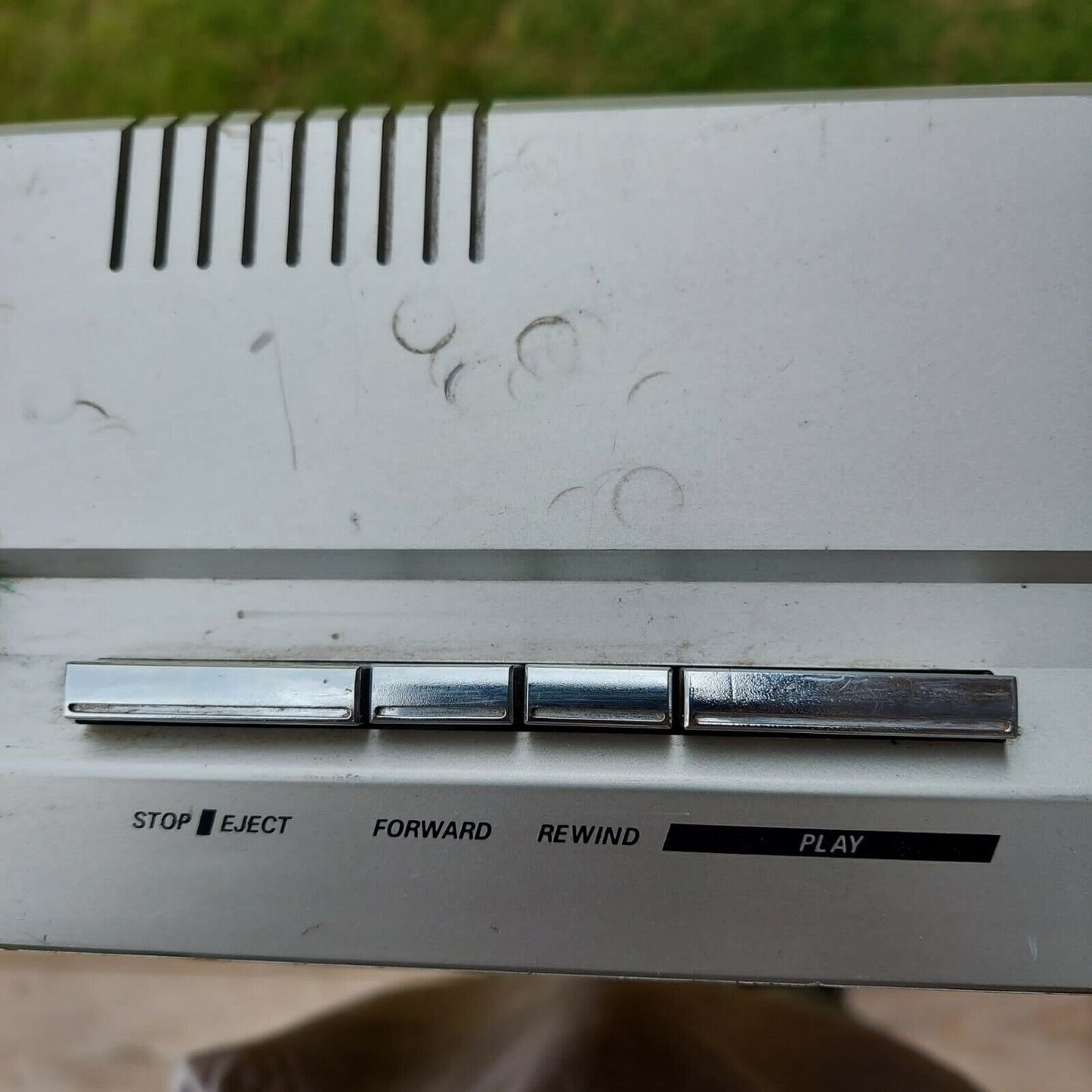 Vintage General Electric Model 7-4960A CASSETTE CLOCK ALARM RADIO With Speakers