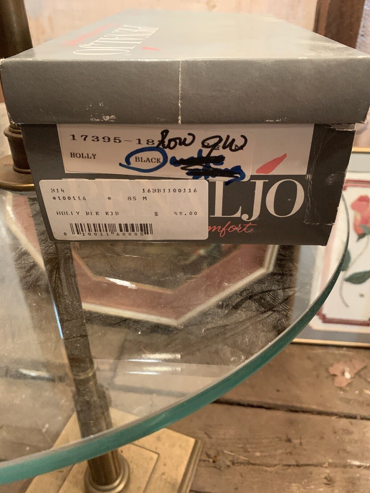 Penaljo Black Leather Womens Heels 8.5