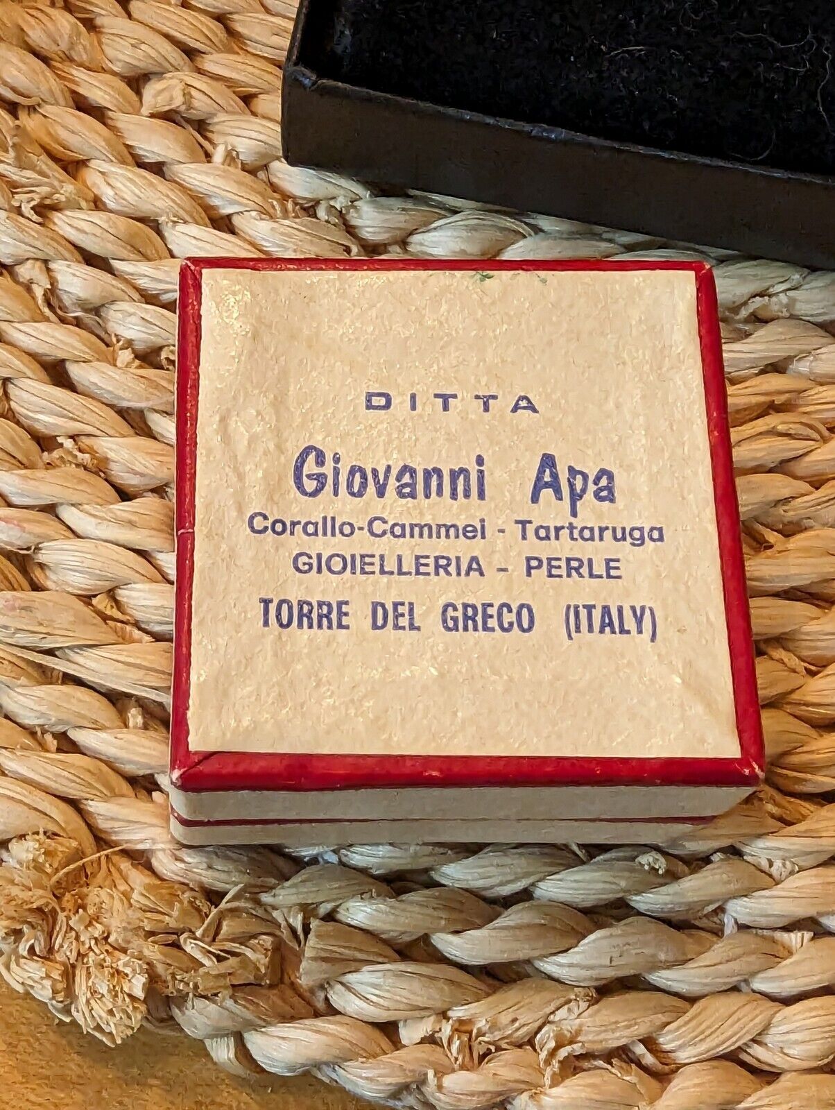 Vntg Ditta Giovanni Apa Italy Hand Carved Cameo 925 Earrings In Original Box