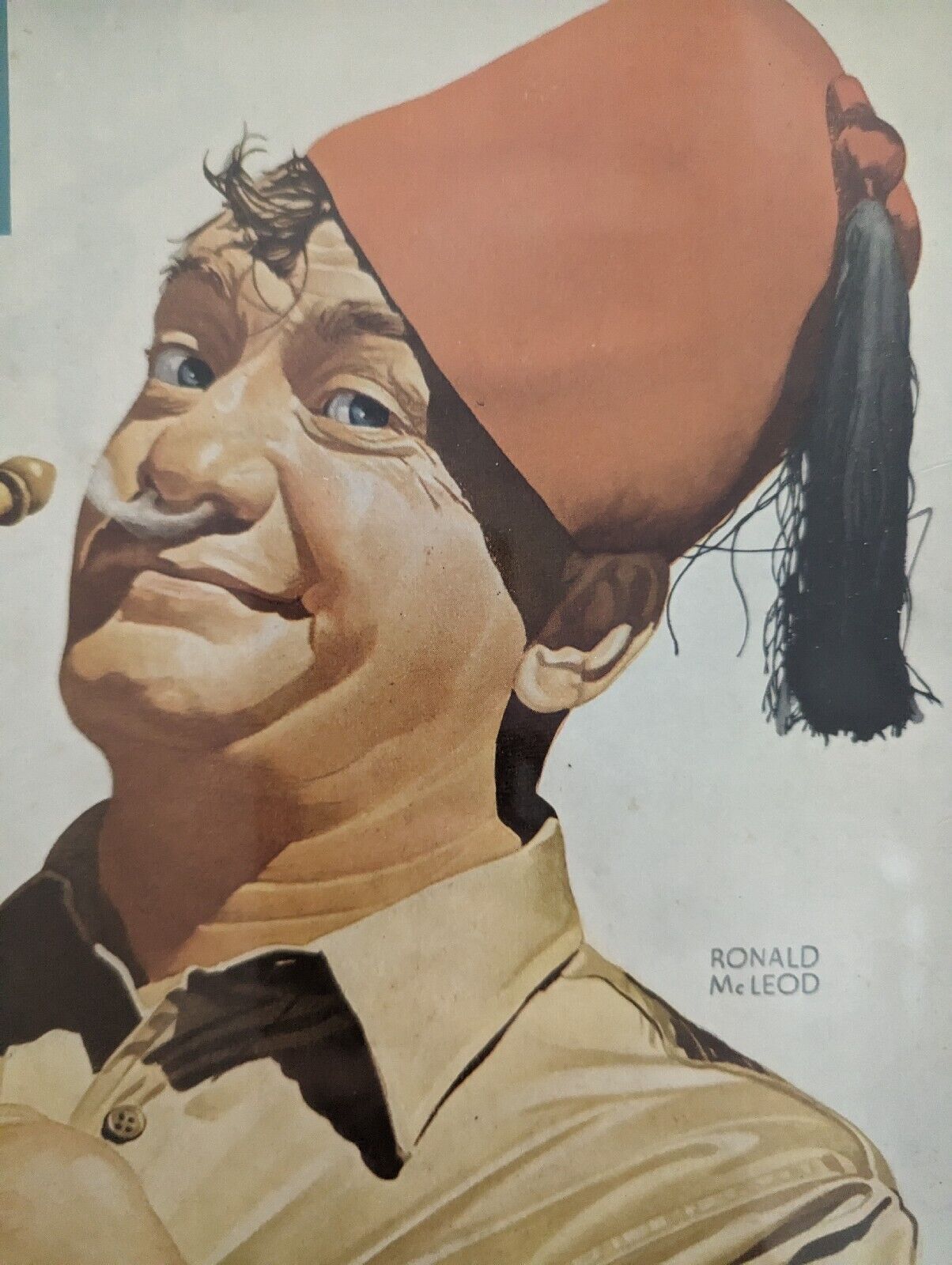 Framed Vintage Magazine Ad Ephemera - Collier's Cover Page Shriner Houka- 1943