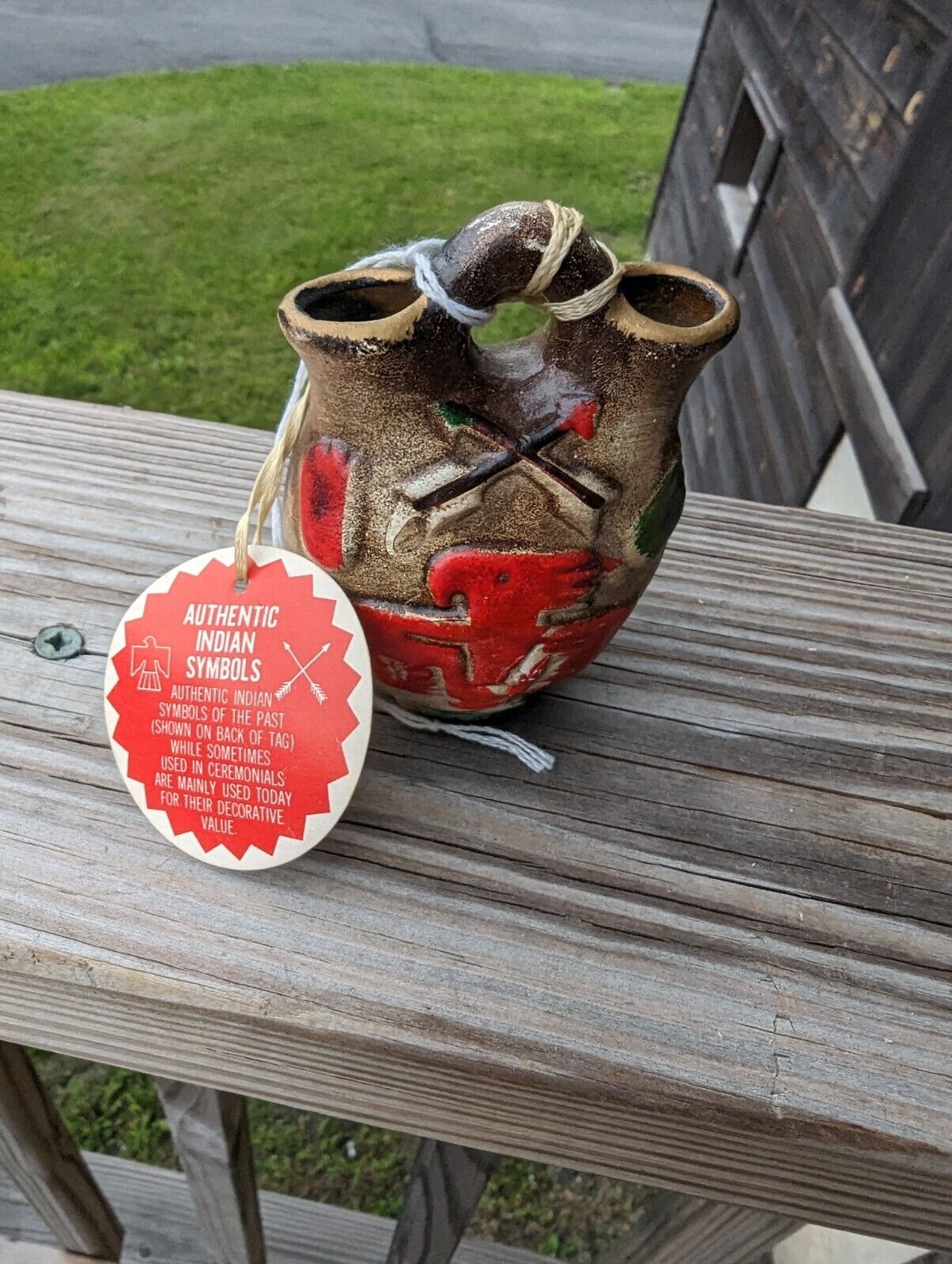 Vintage Native American Style Wedding Vase Made in Japan Lugene's