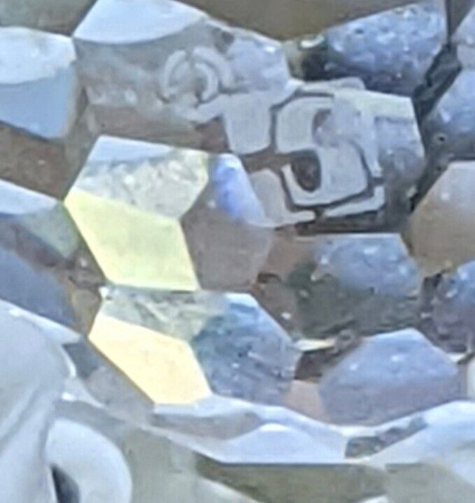 Swarovski Small Crystal 1.25" Blow Fish Figurine On Glass Display Tray