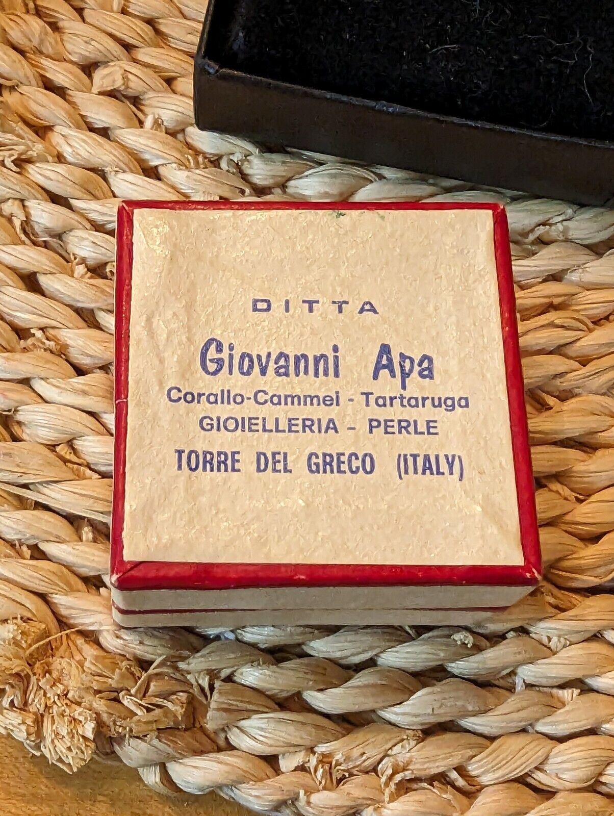 Vntg Ditta Giovanni Apa Italy Hand Carved Cameo 925 Earrings In Original Box