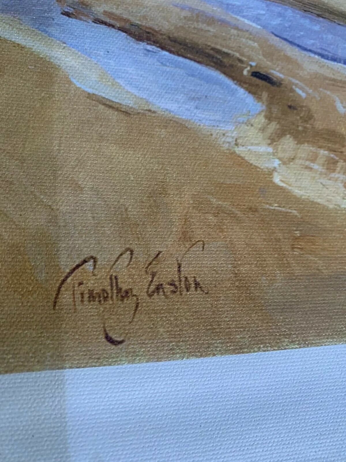 Wall Decor Signed Timothy Enslon Canvas Beach Poster