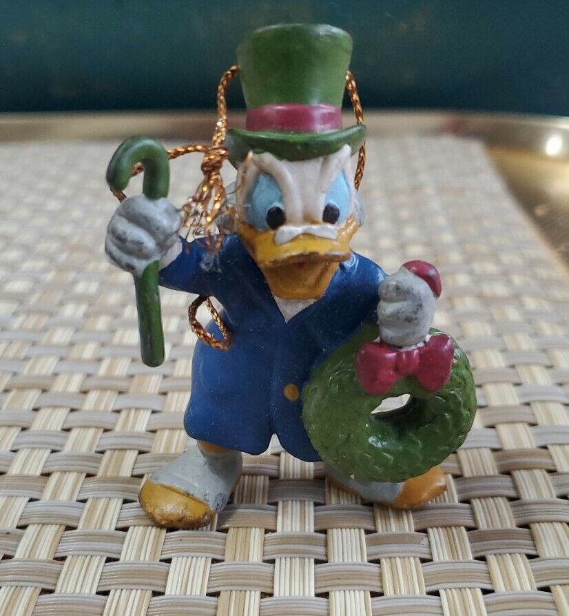 Avon 1992 Disney Mickey's Christmas Carol Ornaments Donald Duck