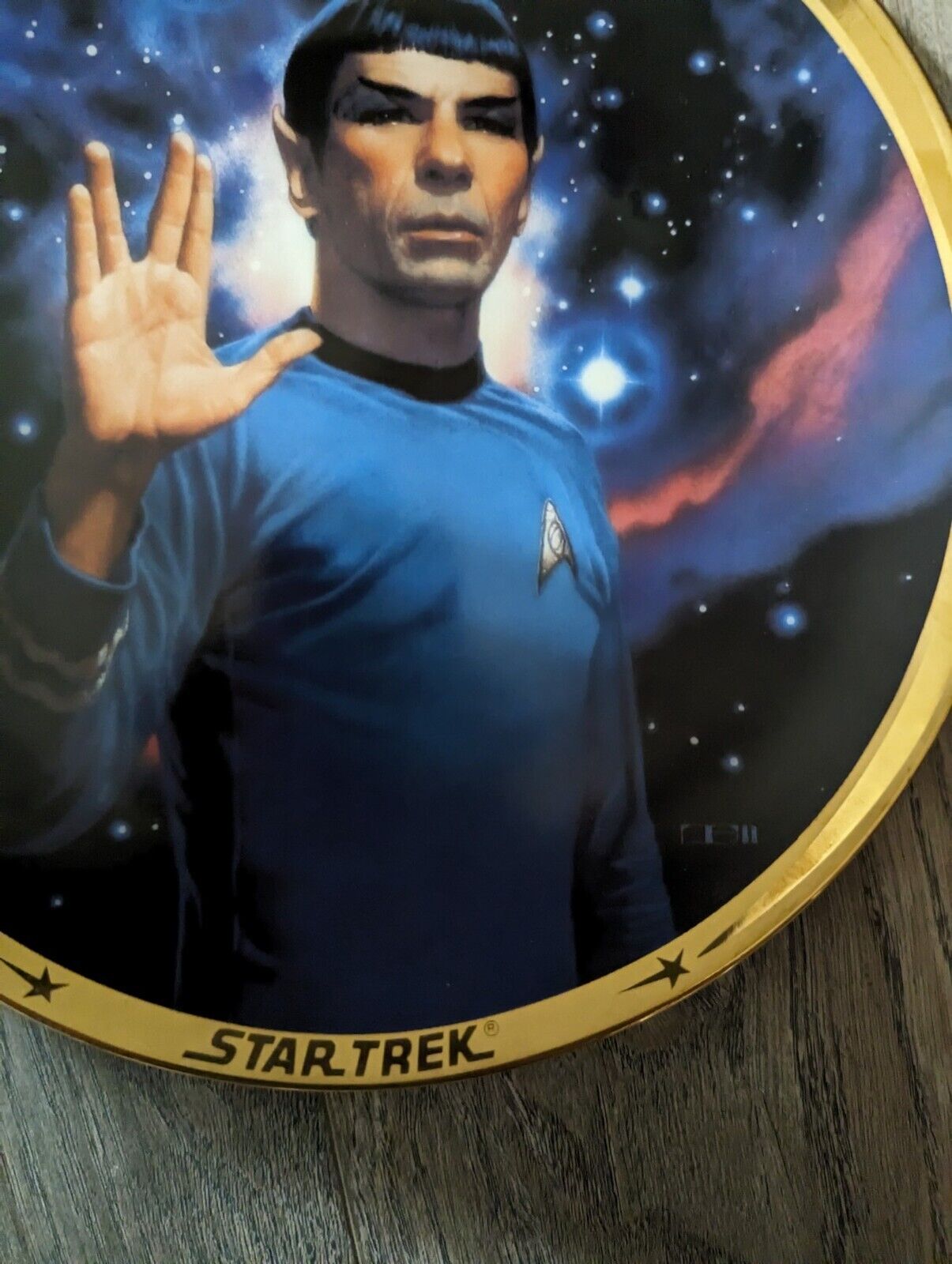 Hamilton Collection Spock Star Trek 25th Anniversary Plate No 1337A