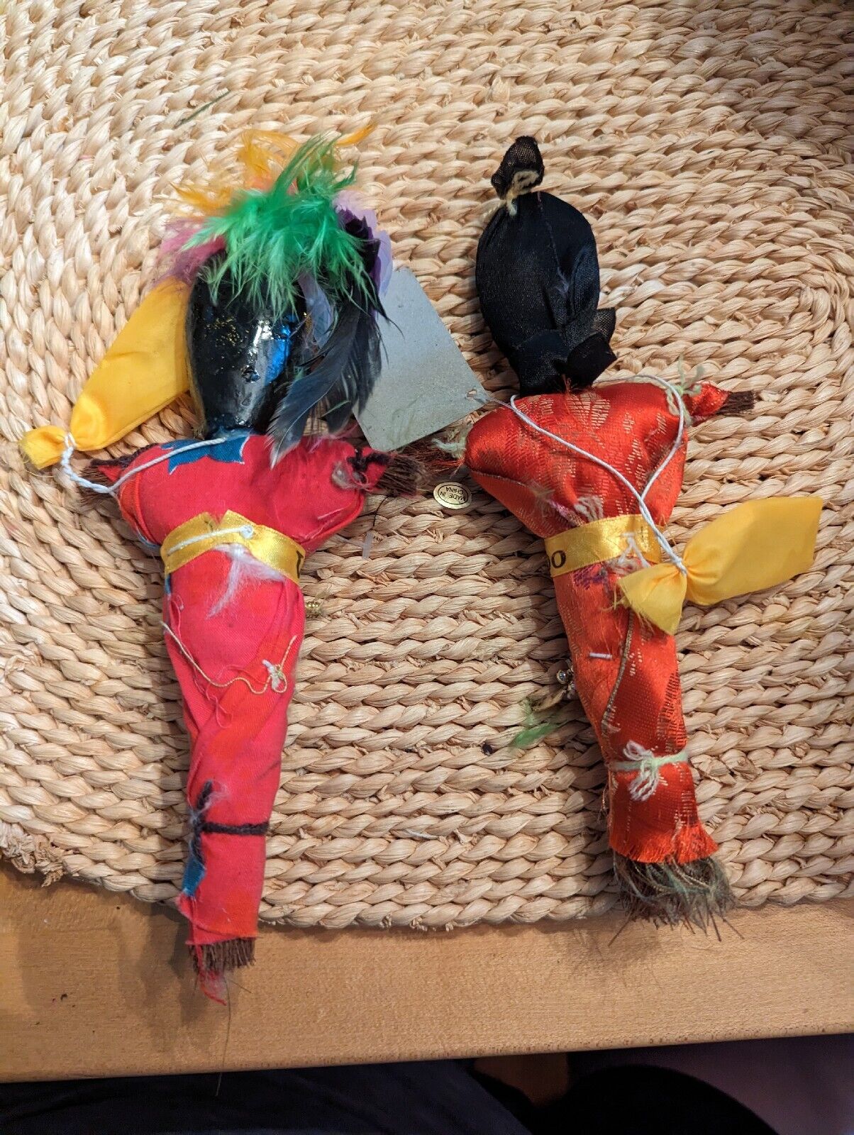 Pair Of Voodoo Dolls, 7.5" each