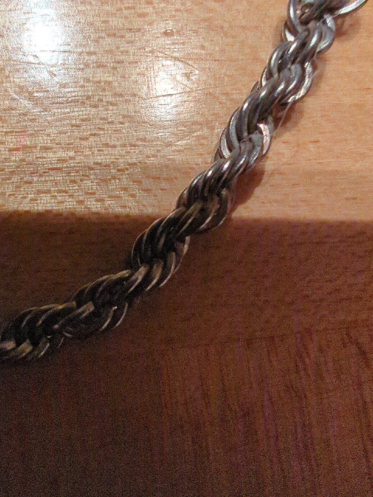 Vintage Sterling Silver Rope Bracelet