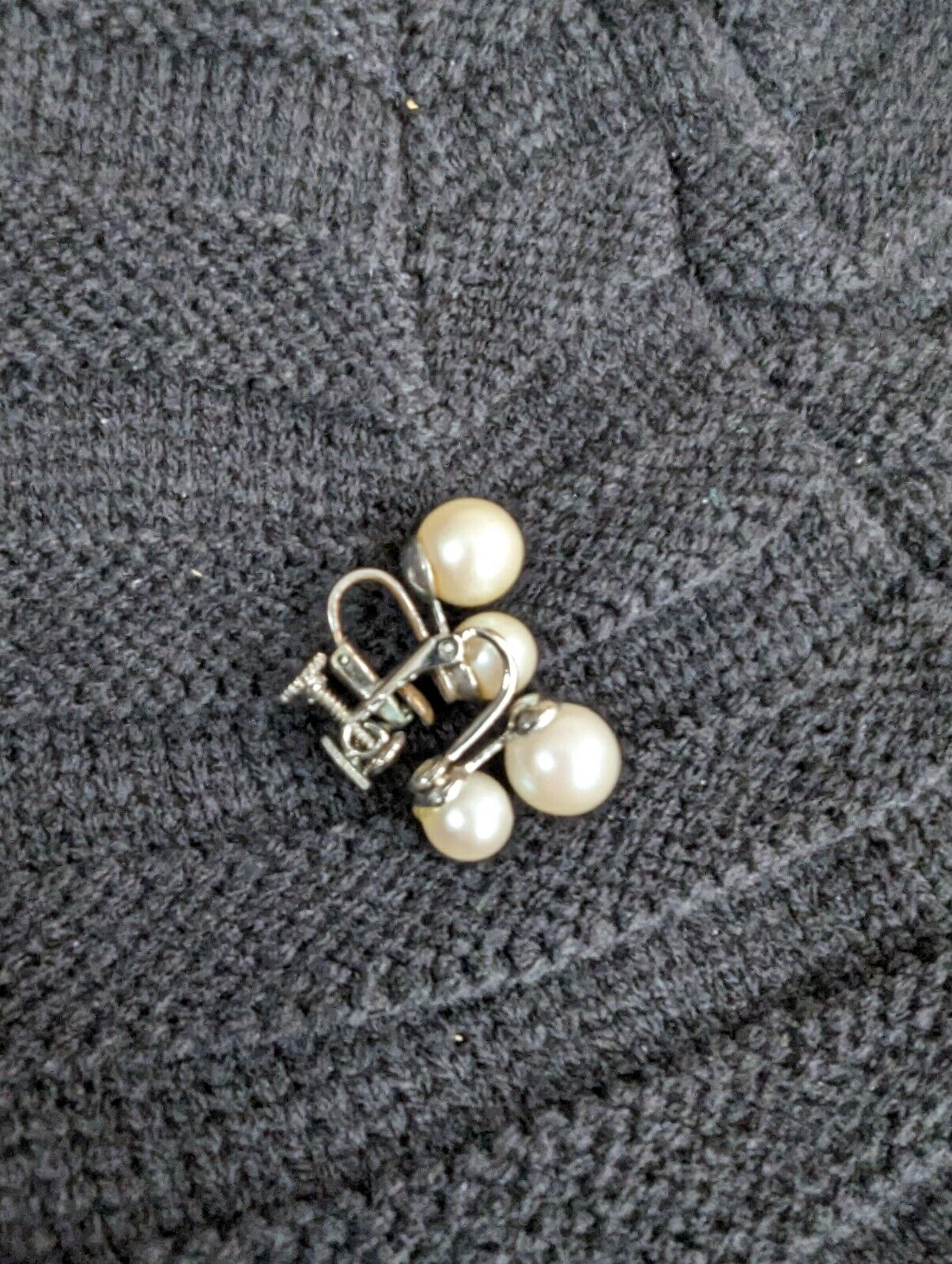 Vintage Faux Pearl Earrings