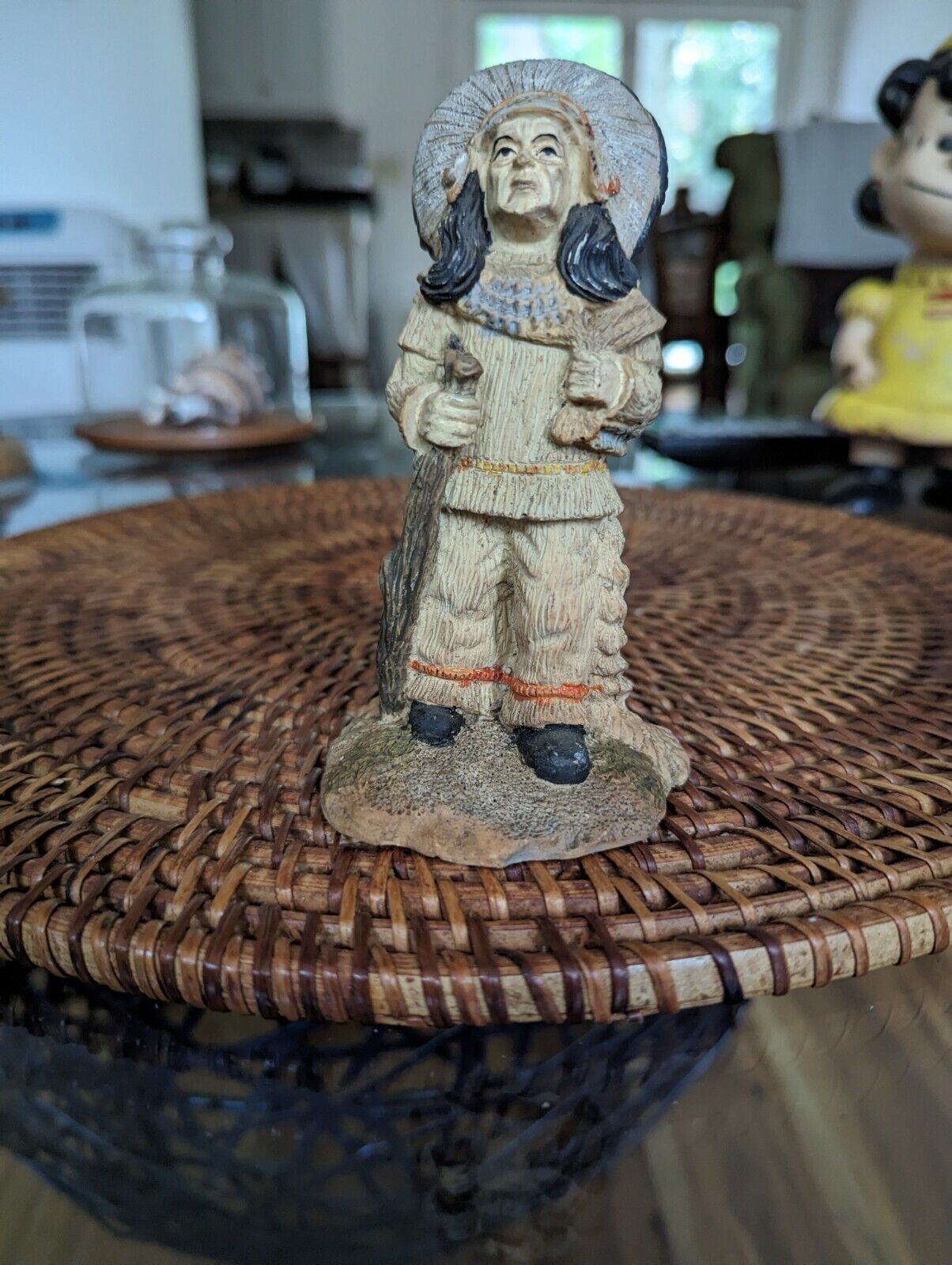 Vintage Small 4" Native American Elder Figurine