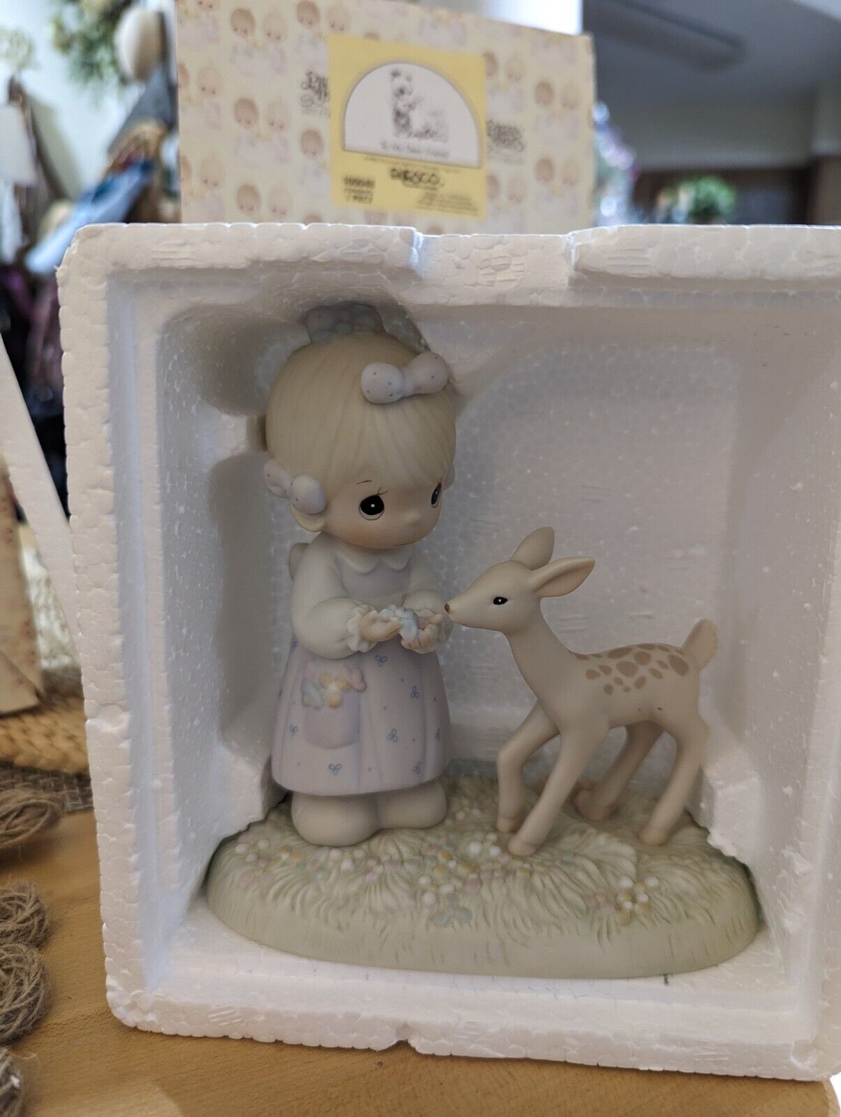 Precious Moments "To My Deer Friend" 1986 Figurine Girl Love Tender 100048 NIB