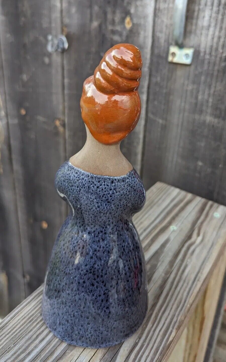 Vintage Swedish Faceless Woman Ceramic Figurine