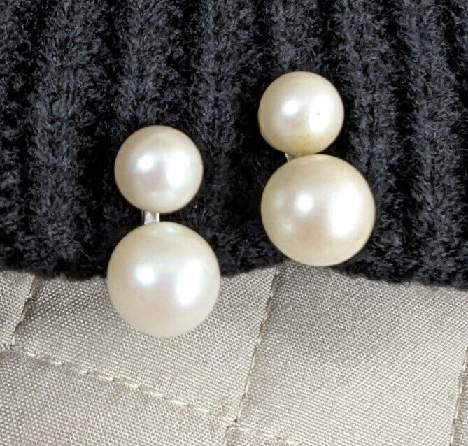 Vintage Faux Pearl Earrings