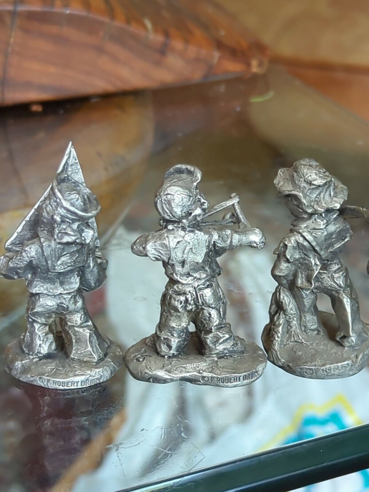 DeadEye, Cast Off, First Catch, Three International Pewter Figurines