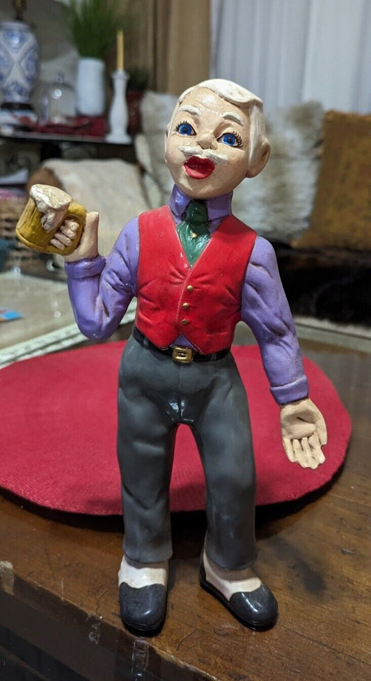 Vintage Ceramic Large 13" Classic Bar Man Figurine