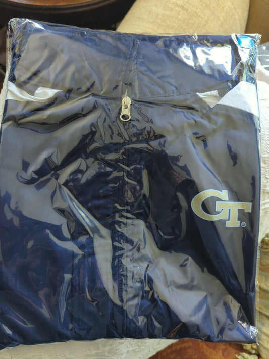 Blue Georgia Tech Windbreaker Jacket Extra Large new with tags