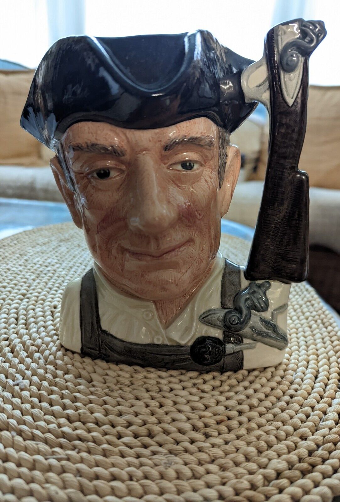 Vintage 1962 Royal Doulton Character Jug "Gunsmith Of Williamsburg" D6580 7.5"