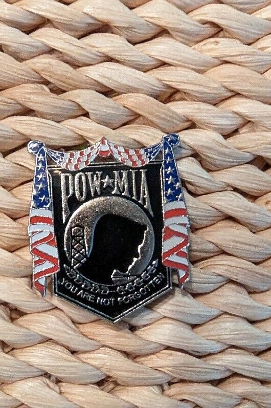 POW MIA Large Pin Back