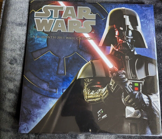 Star Wars 2013 Calendar 16 Month DateWorks New Sealed