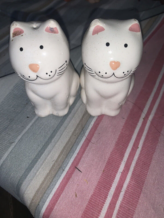 Two Cat Salt And Pepper Shakers