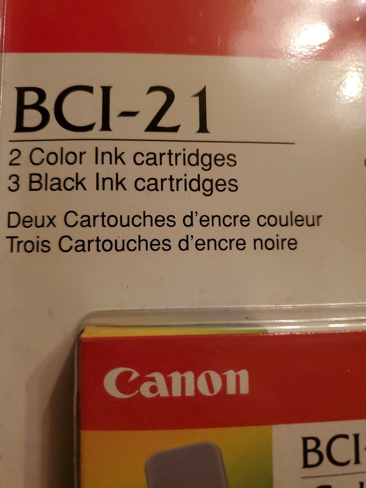 Canon BCI-21 2 Color And 3 Black Ink Cartriges Set