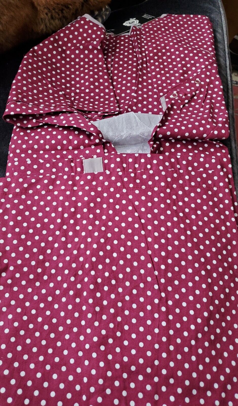 Maternity Hospital Gown 100% Cotton Plum Color S/M