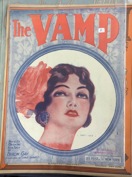 1919 The Vamp Novelty Oriental Fox Trot by Byron Gay Sheet Music