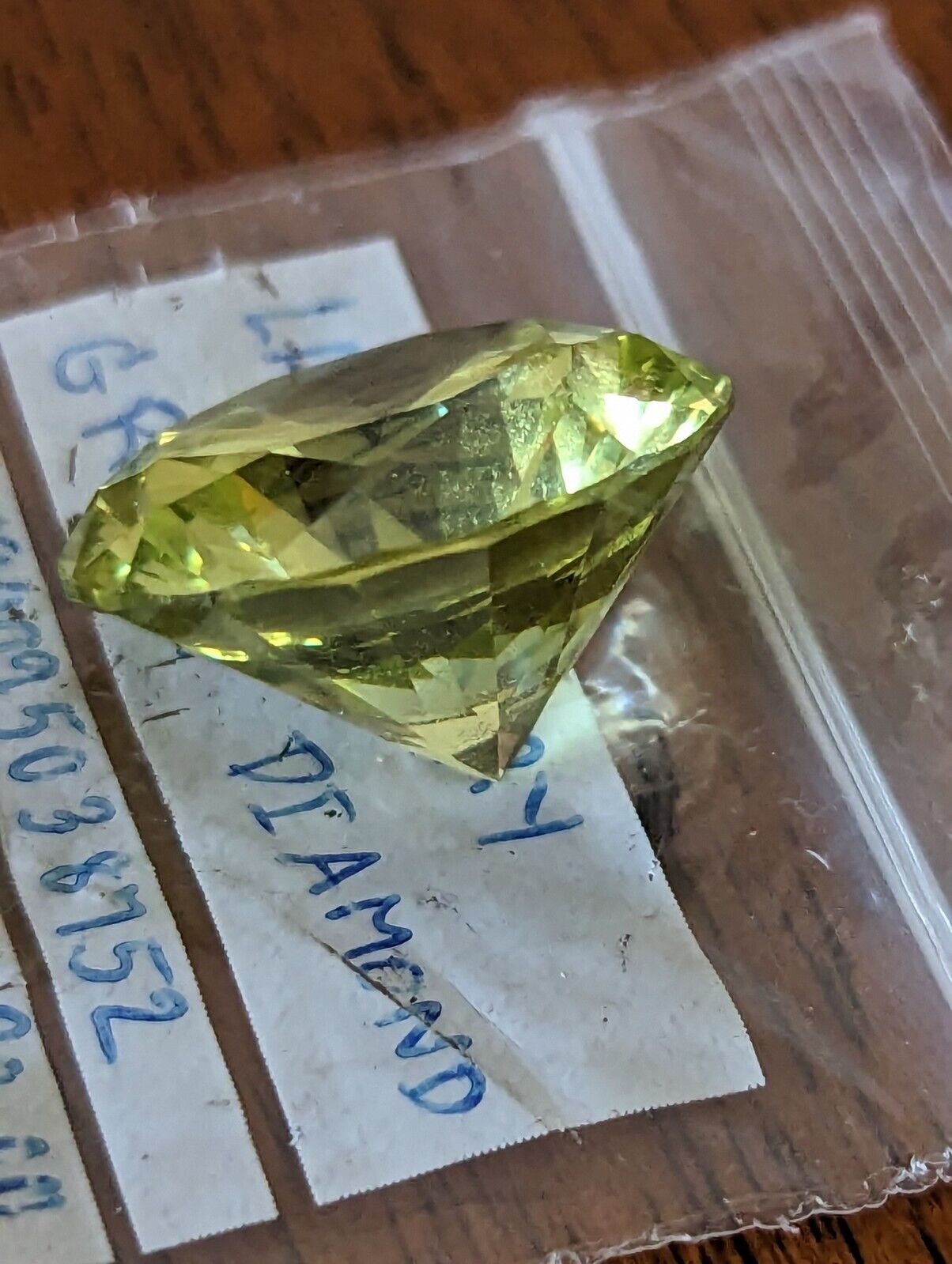 Lab Canary Green Diamond Round Polished Stone 52.00 cts