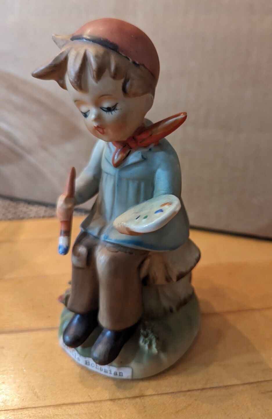 Erich Stauffer Little Bohemian Painter Figurine Porcelain U8543 Vintage Japan