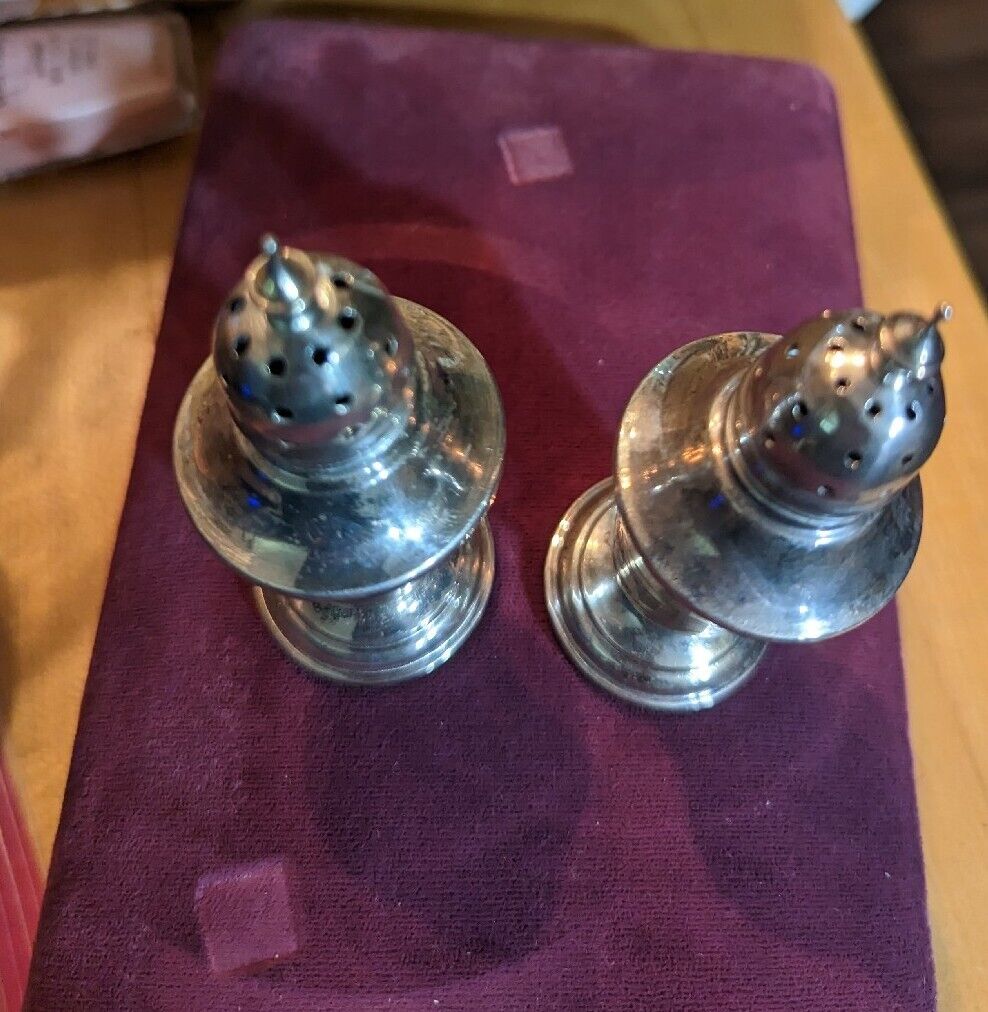 Sterling By Frank M Whiting Salt And Pepper Shakers