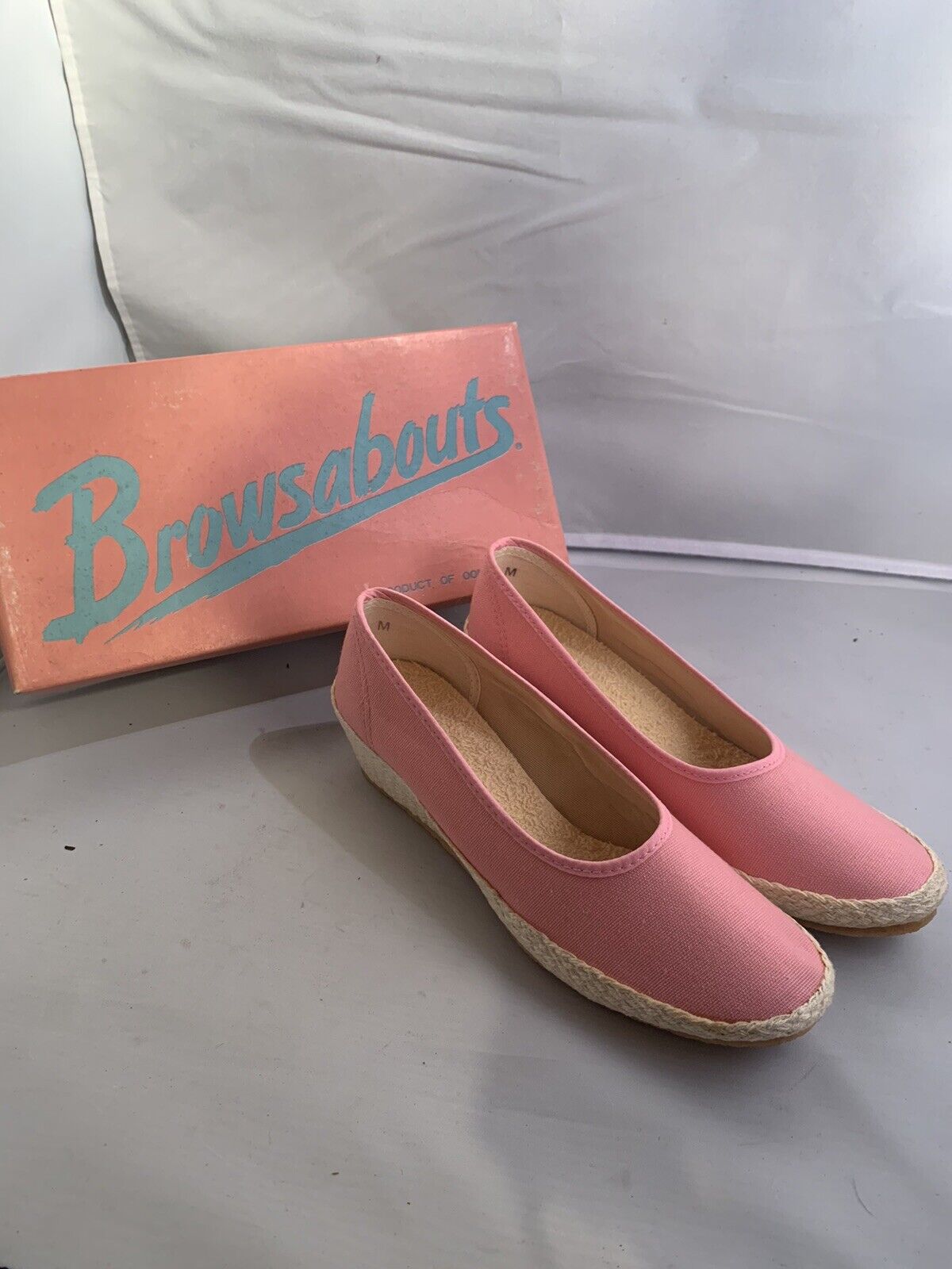 Browsabouts Pink Womens Wedge Heels 8.5