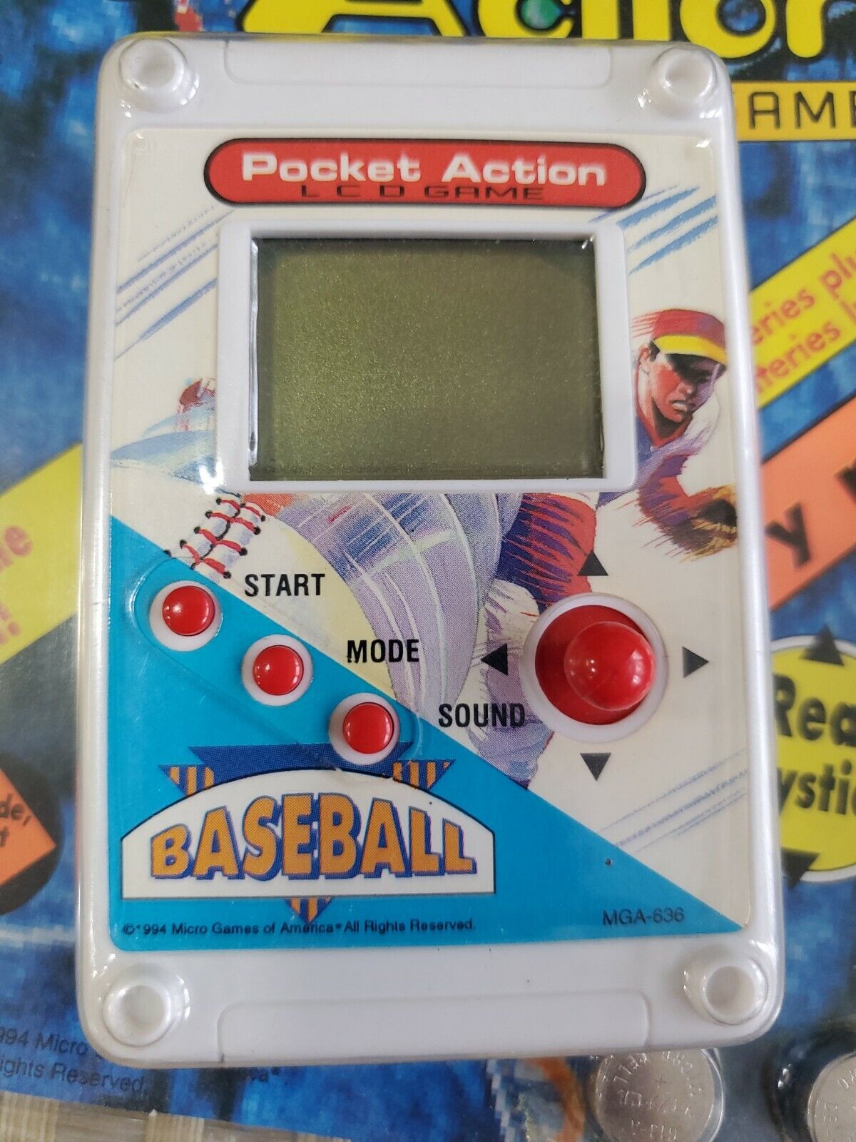 Micro Games Of America Pocket Action Lcd Game Baseball MGA-636