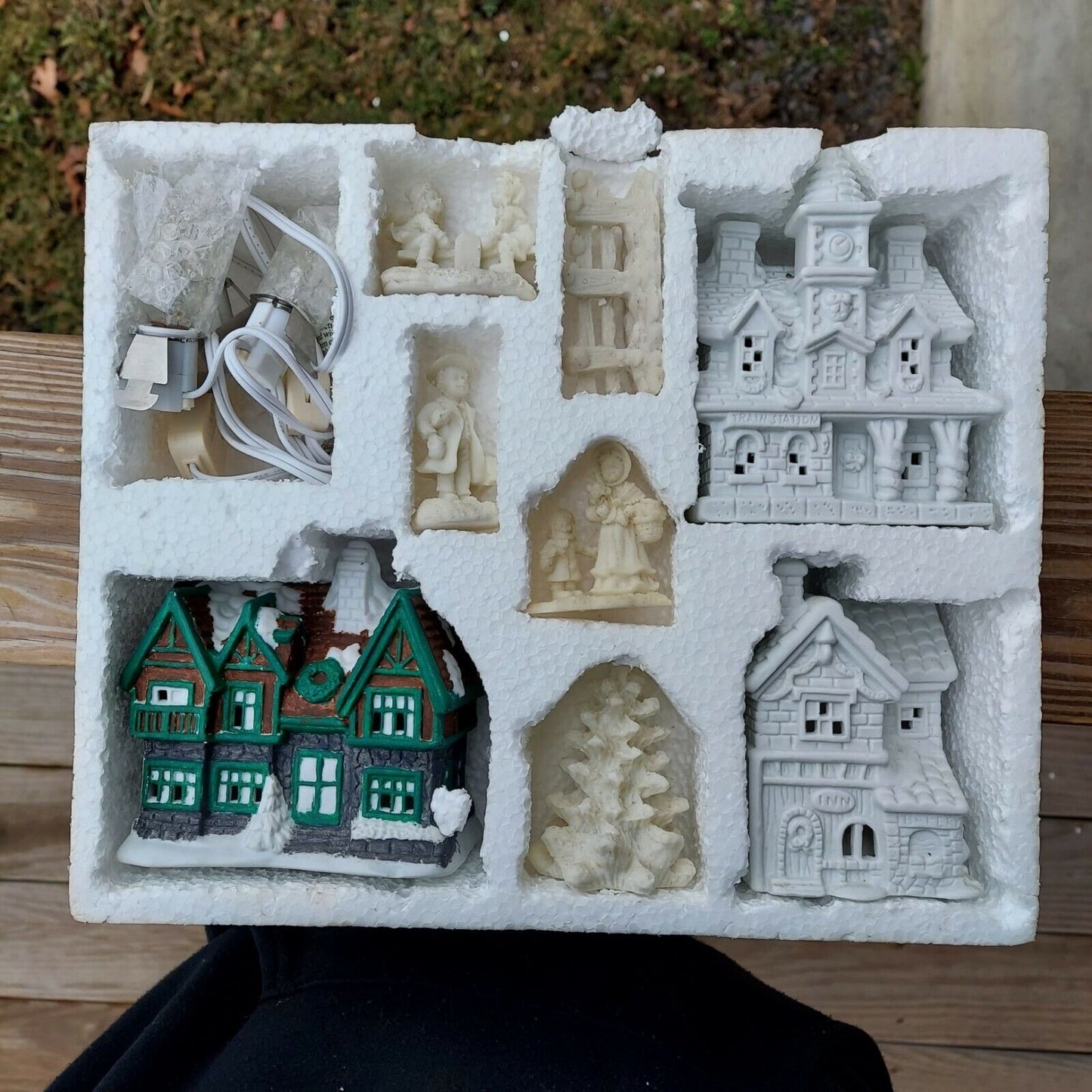 Vintage Porcelain Village Set in box