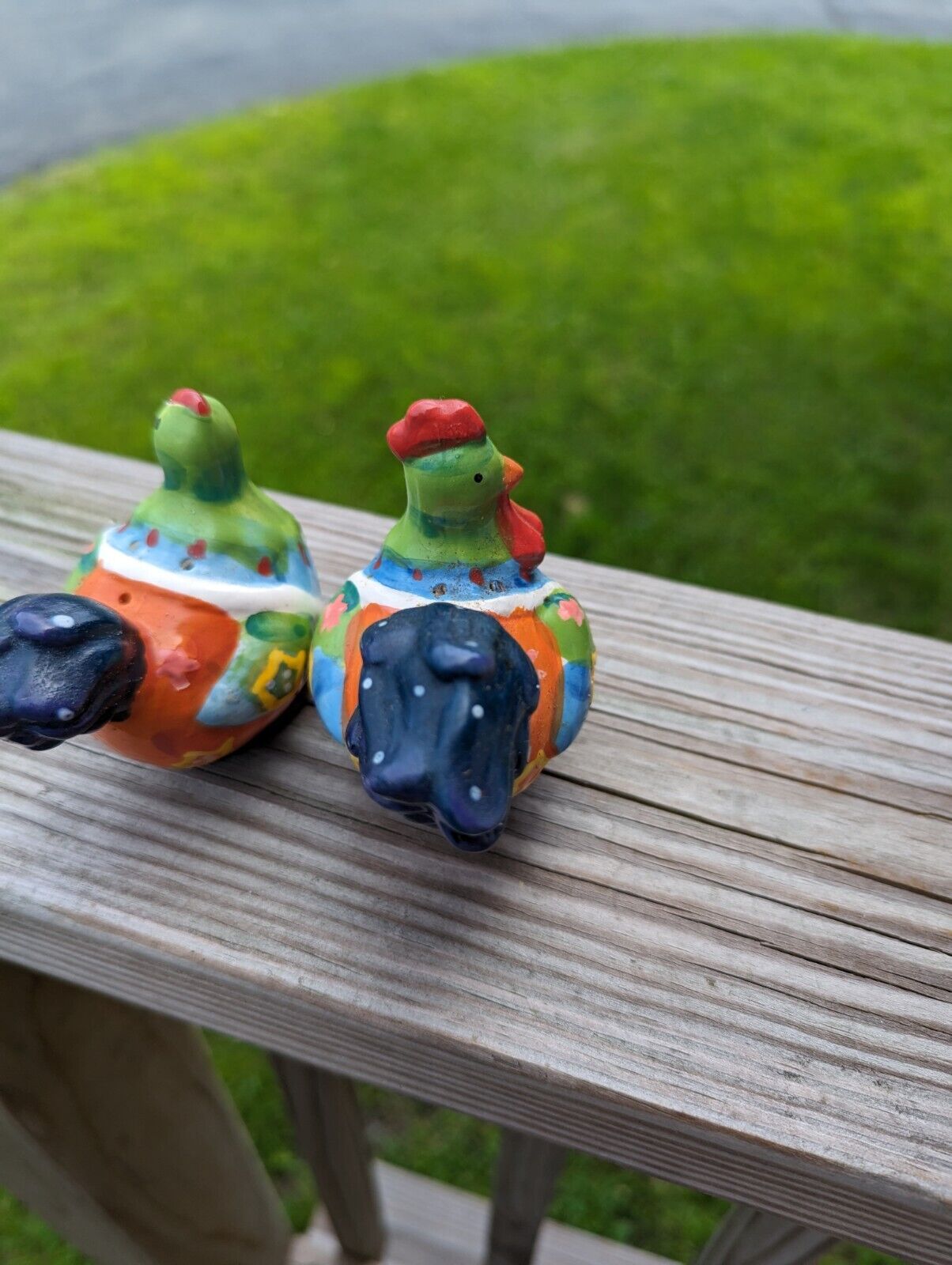 Vintage Bone China Chicken Shakers