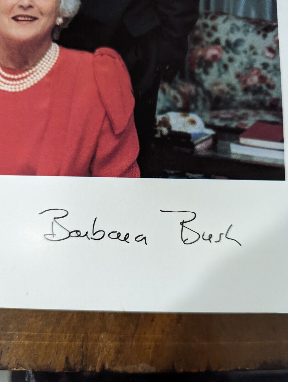 George & Barbara Bush Signed 10x8 Photograph (Reproduction) Autograph