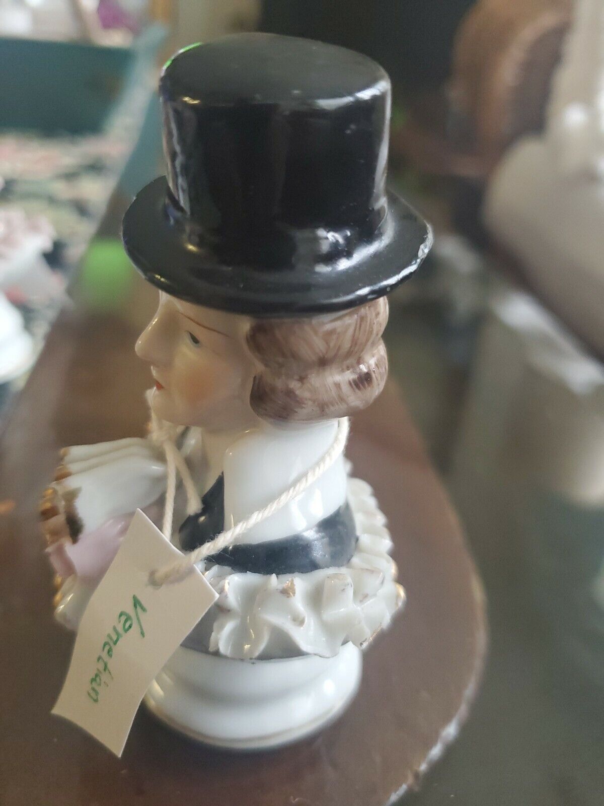 Vintage Venetian Mini Porcelain Victorian Gentleman Figurine