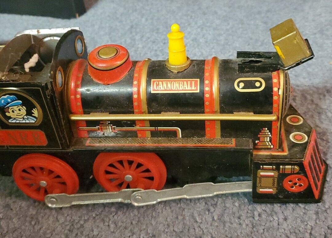 TOYTOWN Cannonball C-20 CS & NRR Black & Red Metal Toy Model Train Locomotive