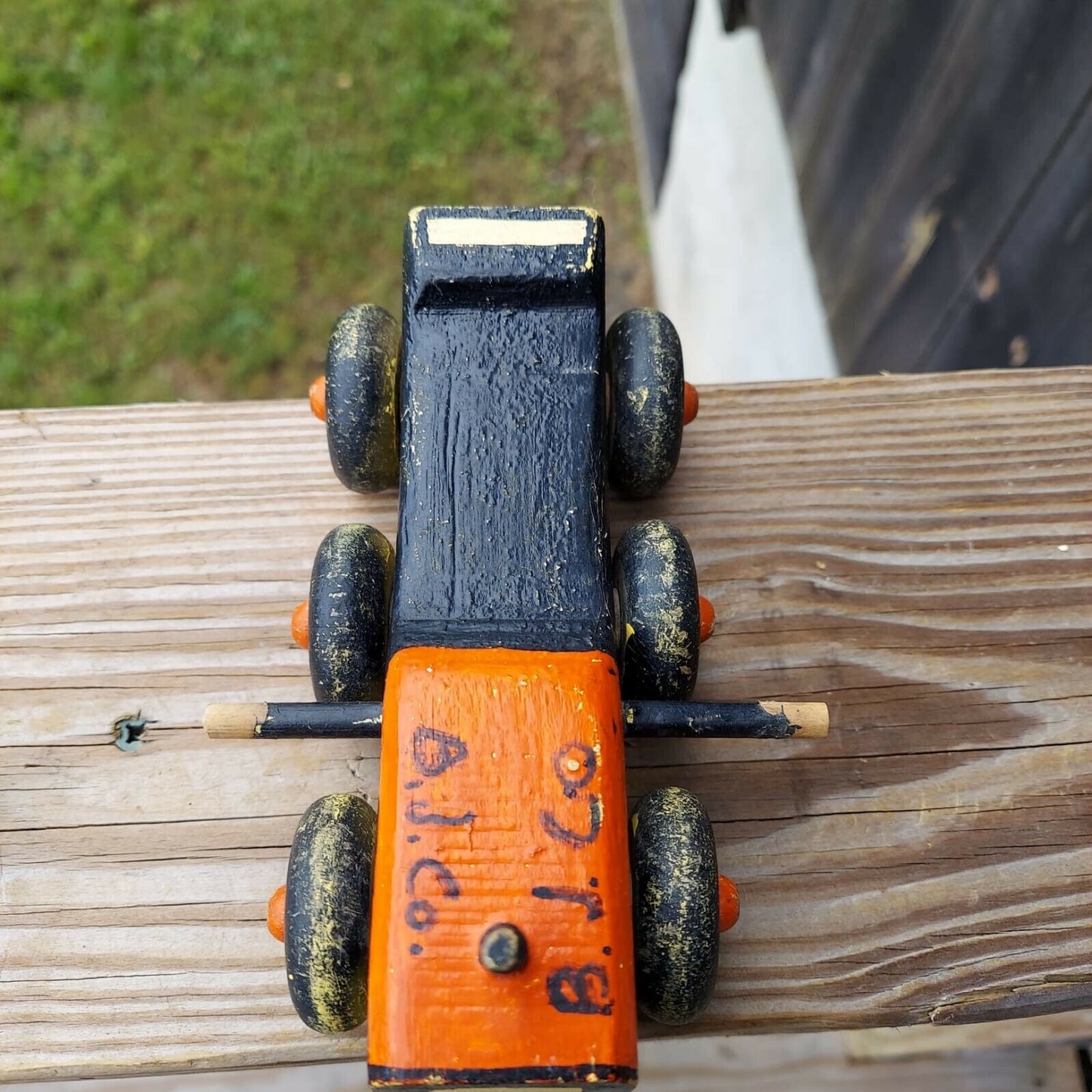 Vintage Wooden Airplane And Truck Toys Models