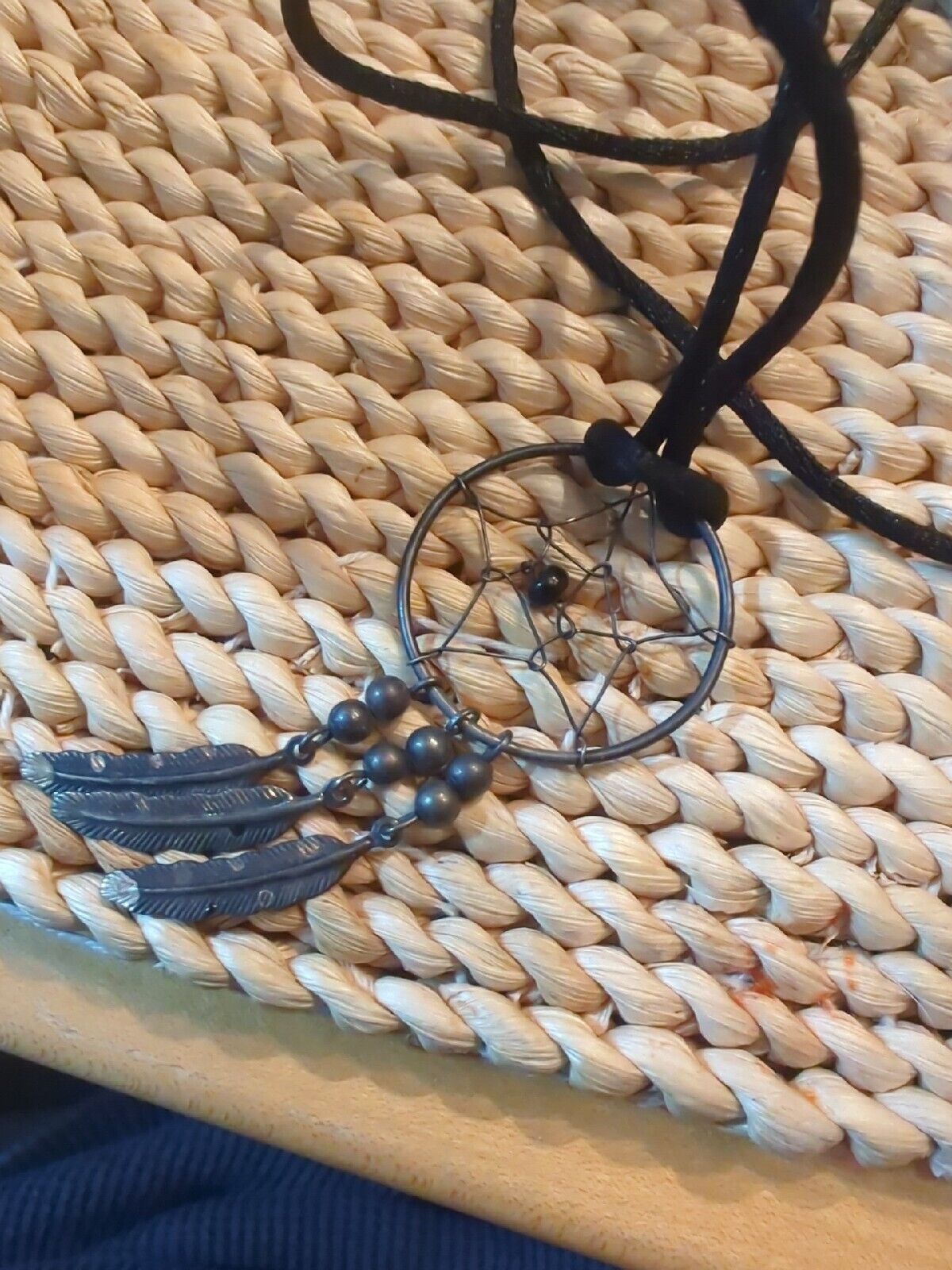 Native American Metal Dream Catcher Pendant