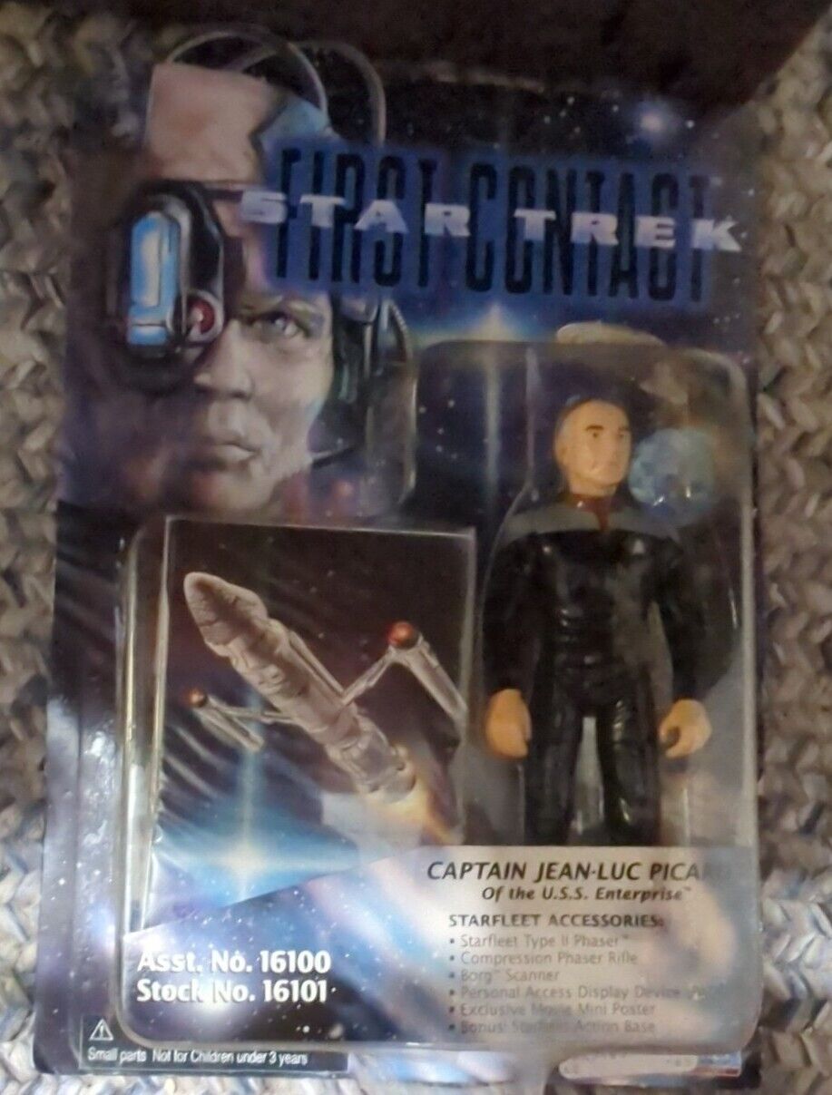 1996 Playmates Star Trek First Contact - Captain Jean-Luc Picard  6" Vintage