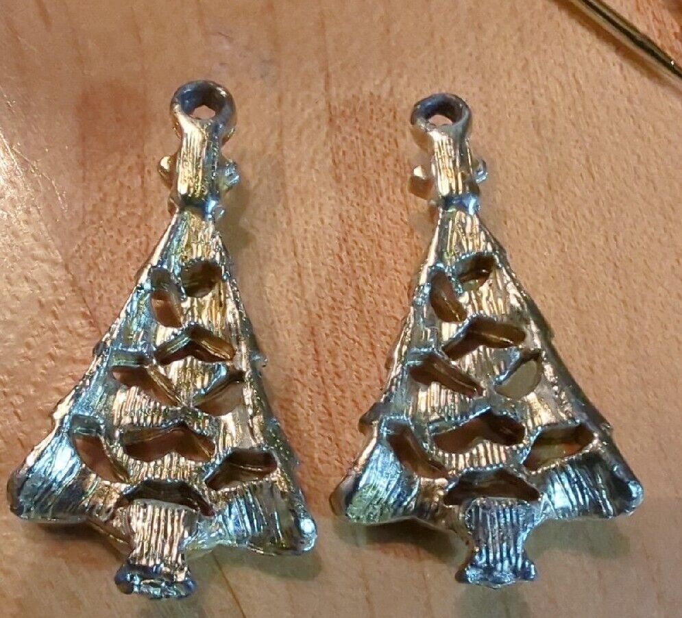 Two Vintage Christmas Trees Pendant