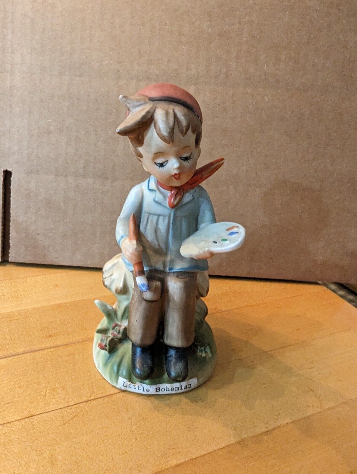 Erich Stauffer Little Bohemian Painter Figurine Porcelain U8543 Vintage Japan